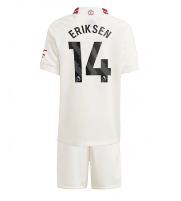 Manchester United Christian Eriksen #14 Replika Babytøj Tredje sæt Børn 2023-24 Kortærmet (+ Korte bukser)